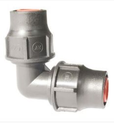 Vinklad-koppling LDPE (6 bar)